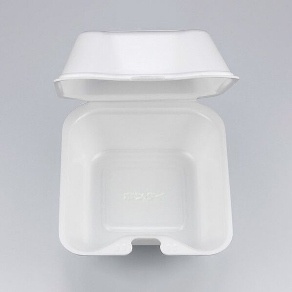 シーピー化成 バーガー容器 VK-632 無地 外寸:150×173×折蓋高さ46mm 004410653 50枚