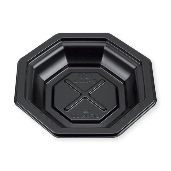 シーピー化成 八角形丼容器 本体 BF丼内30 黒本体 外寸:203×203×高41mm/底寸:124×124mm 004468001 50枚