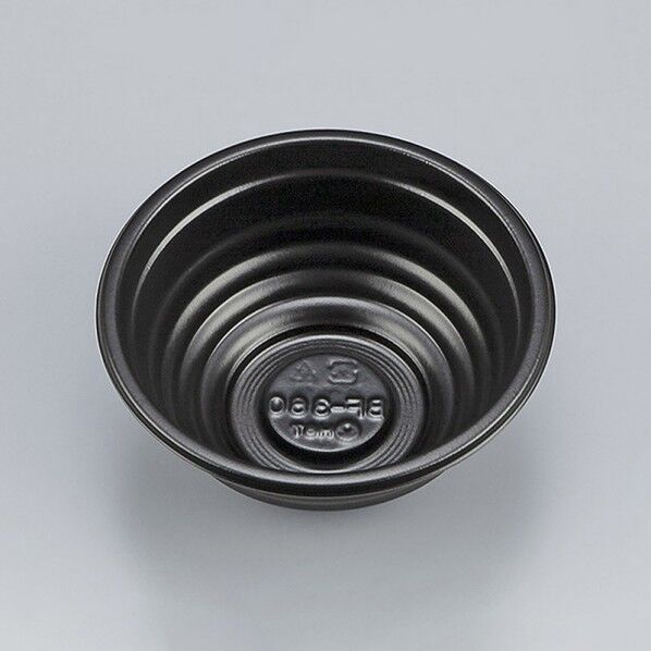シーピー化成 丼容器 本体 丸丼特小 BF-360 黒 外寸:φ120×高50mm/底寸:φ56mm 004468013 50枚
