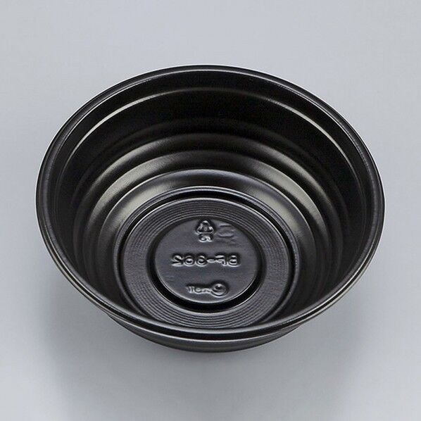 シーピー化成 丼容器 本体 丸丼中 BF-362 黒 外寸:φ170×高60mm/底寸:φ90mm 004468014 50枚
