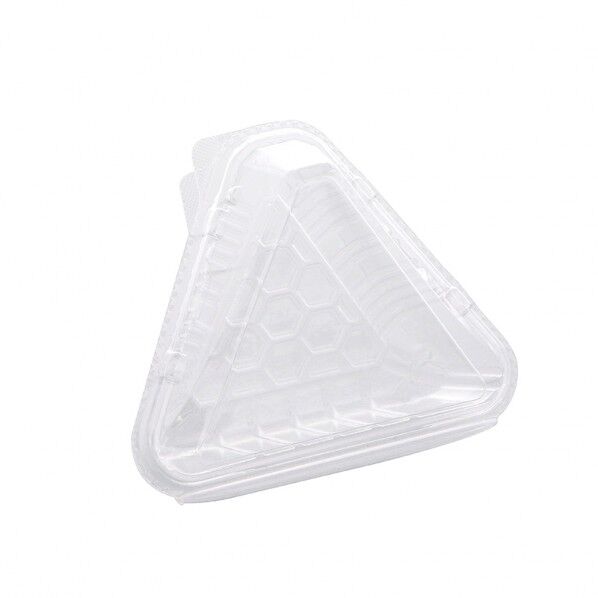 デンカポリマー 食品容器 嵌合フードパック おにぎり1個用 OP-141 外寸:122×103×14+32mm/総高さ:40mm 004420134 50枚
