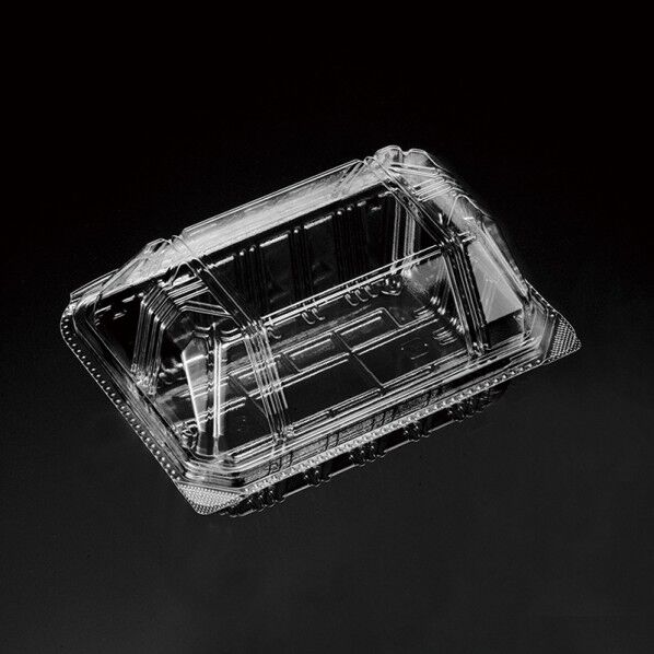 デンカポリマー 食品容器 嵌合フードパック おにぎり3個用 OP-143 外寸:129×96×33+37mm/総高さ:64mm 004420735 50枚