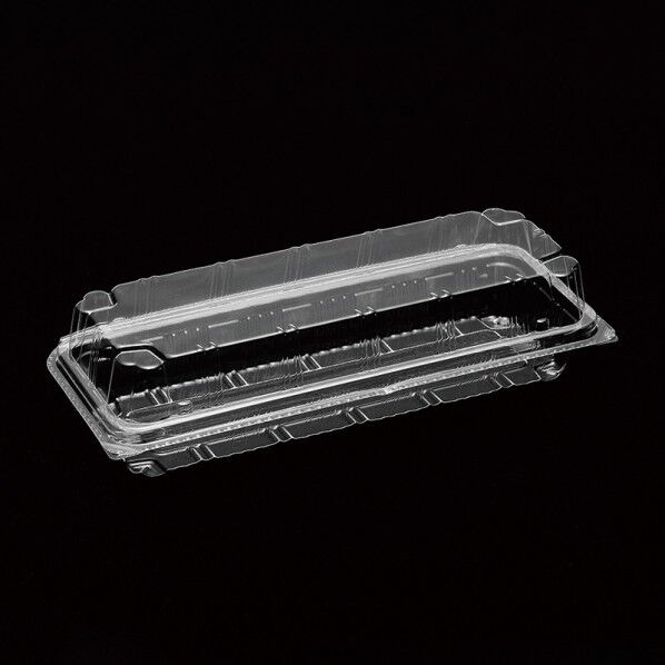 デンカポリマー 食品容器 嵌合フードパック サンドイッチ用 OPSW21-9(50) 外寸:210×85×28+23mm/総高さ:50mm 004420740 50枚