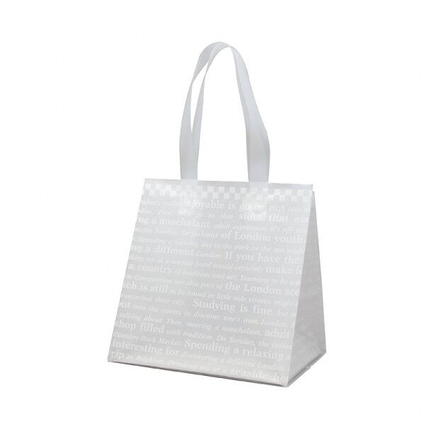 手提げポリ袋 ポリチャームバッグ 08 WS チェッカー 表記入り