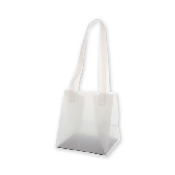 手提げポリ袋 ポリチャームバッグ 05 W3S ナチュラル 表記入り