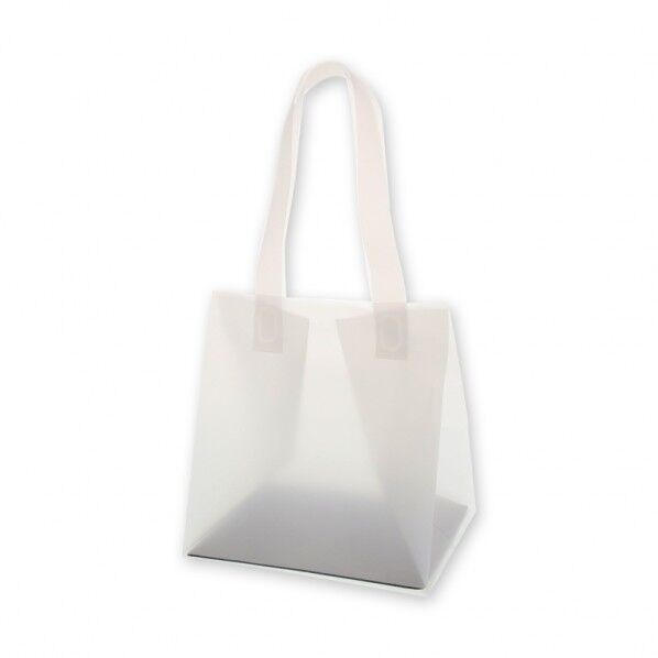 手提げポリ袋 ポリチャームバッグ 05 WSS ナチュラル 表記入り