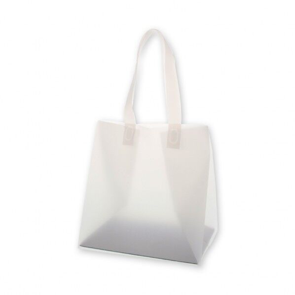 手提げポリ袋 ポリチャームバッグ 05 WS ナチュラル 表記入り