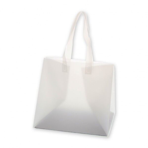 手提げポリ袋 ポリチャームバッグ 05 WMS ナチュラル 表記入り