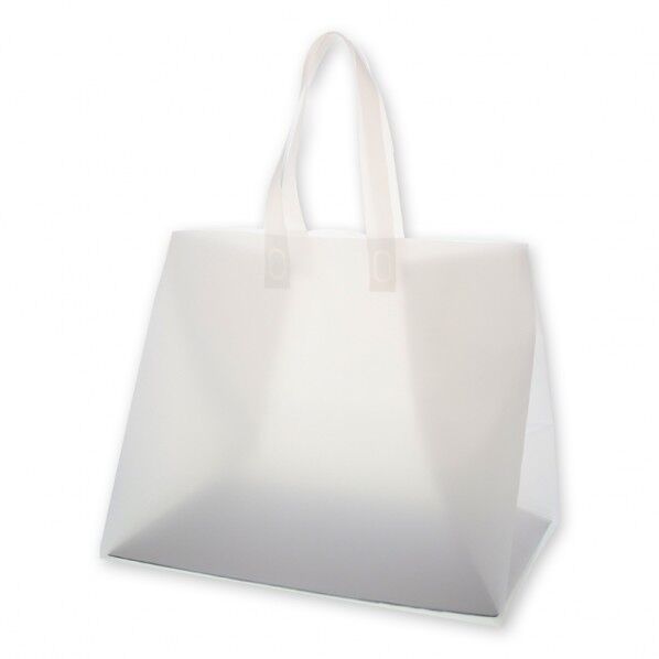 手提げポリ袋 ポリチャームバッグ 05 WL ナチュラル 表記入り