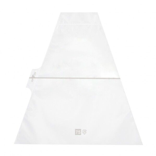 サンドイッチ袋 75 横開きタイプ ライン 白