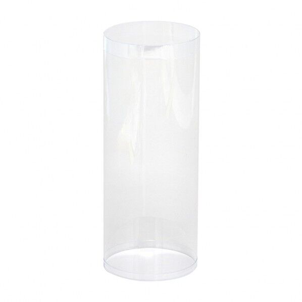 HEIKO PVC クリスタルボックス 円柱 78×200 内寸法:厚0.3×直径78×深200mm 006854151 4個
