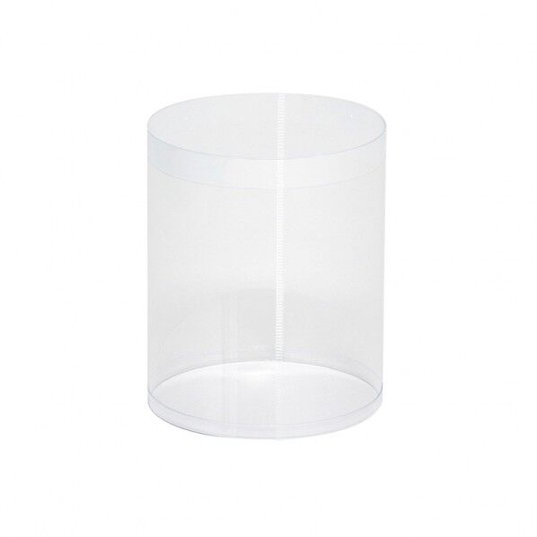 HEIKO PVC クリスタルボックス 円柱 98×120 内寸法:厚0.3×直径98×深120mm 006854154 8個