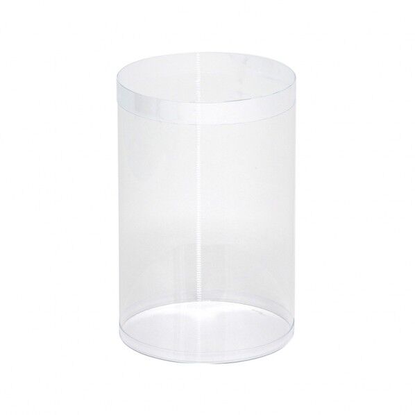 HEIKO PVC クリスタルボックス 円柱 98×150 内寸法:厚0.3×直径98×深150mm 006854155 6個