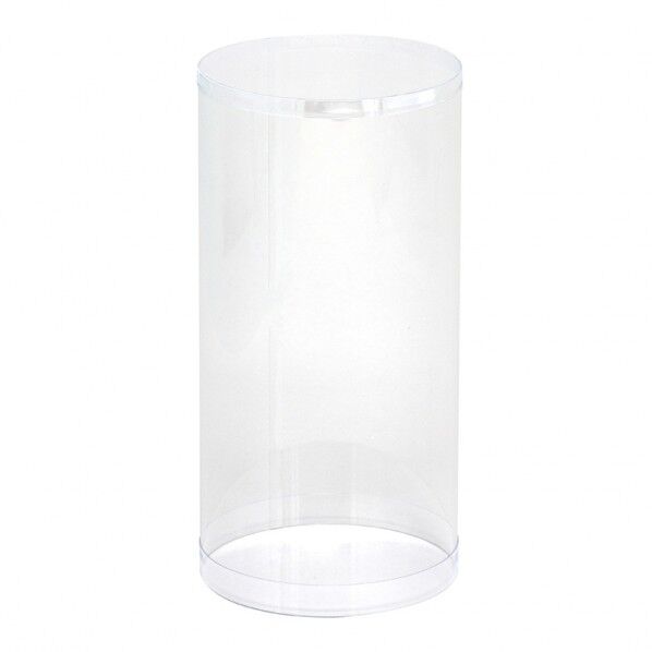 HEIKO PVC クリスタルボックス 円柱 98×200 内寸法:厚0.3×直径98×深200mm 006854156 4個