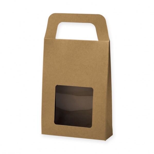 クラフトギフトBOX 窓付バッグS