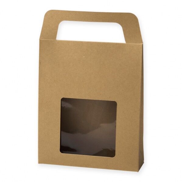 クラフトギフトBOX 窓付バッグM