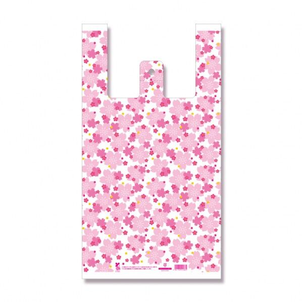 レジ袋 バイオハンドハイパー 花さくら L