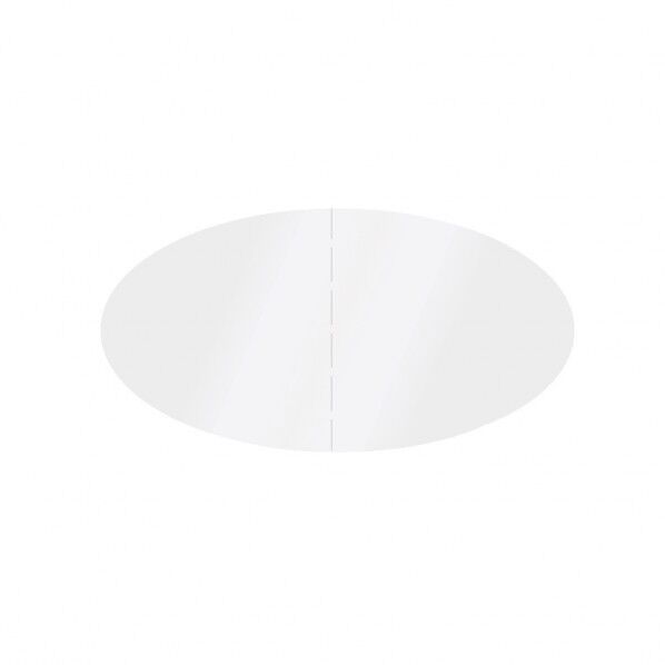 タックラベル No.838 透明 楕円 18×35mm