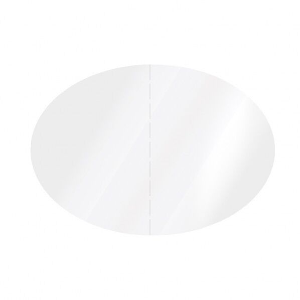 タックラベル No．839 透明 楕円 28×40mm