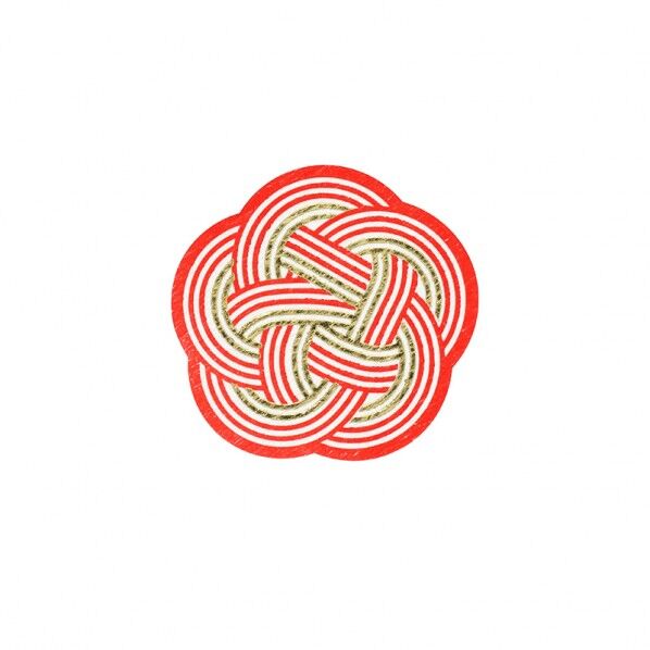 ギフトシール  梅結び 金
