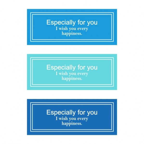 業務用ギフトシール スタイリッシュB ブルー