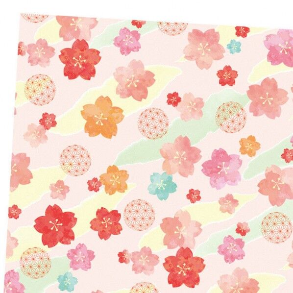 ギフト包装紙 半才 鞠桜