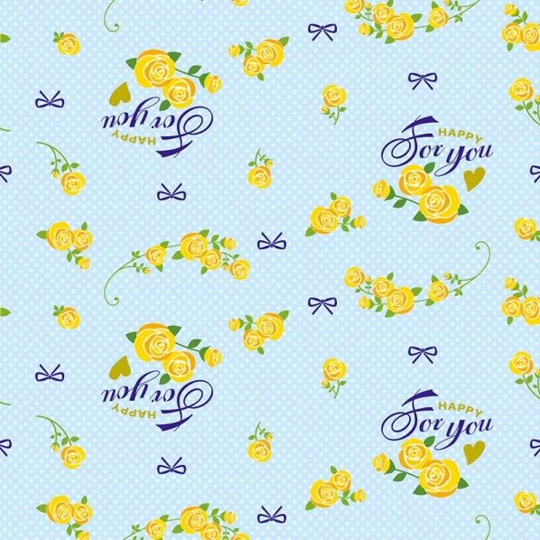 ギフト包装紙 半才 ハッピーローズ