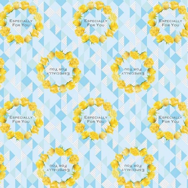 ギフト包装紙 半才 ローズリース