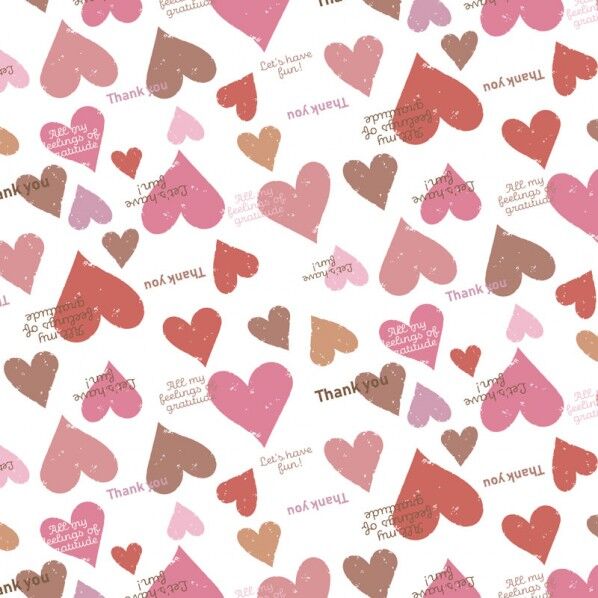 ギフト包装紙 半才 スモーキーハートP