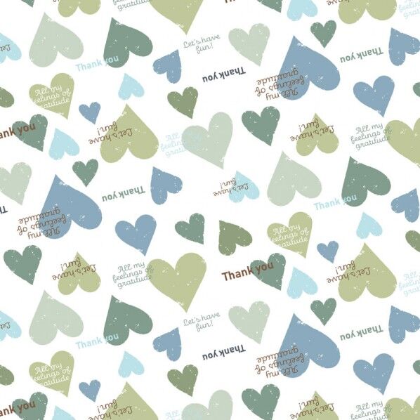 ギフト包装紙 半才 スモーキーハートB