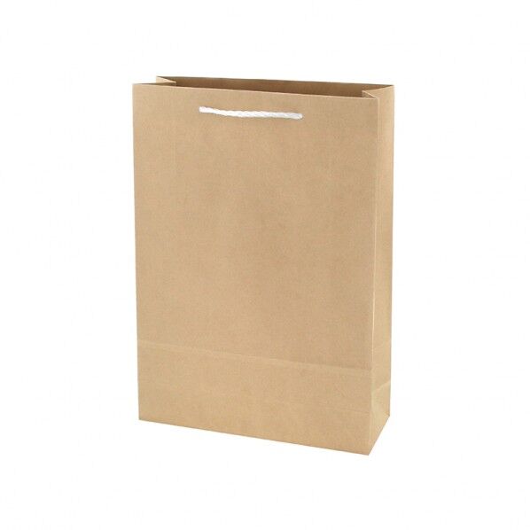 手提げ紙袋 T型チャームバッグ 2才 未晒無地