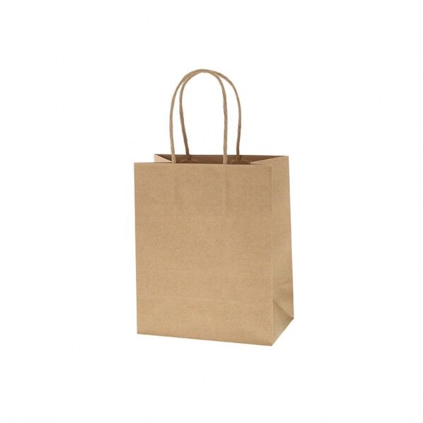 手提げ紙袋 スムースバッグ 18-01 未晒無地