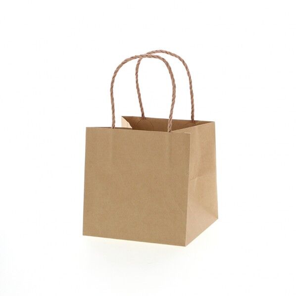 手提げ紙袋 Pスムースバッグ 18-18 未晒無地