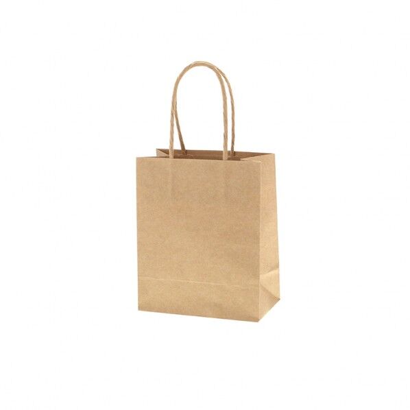 手提げ紙袋 スムースバッグ 16-09 未晒無地