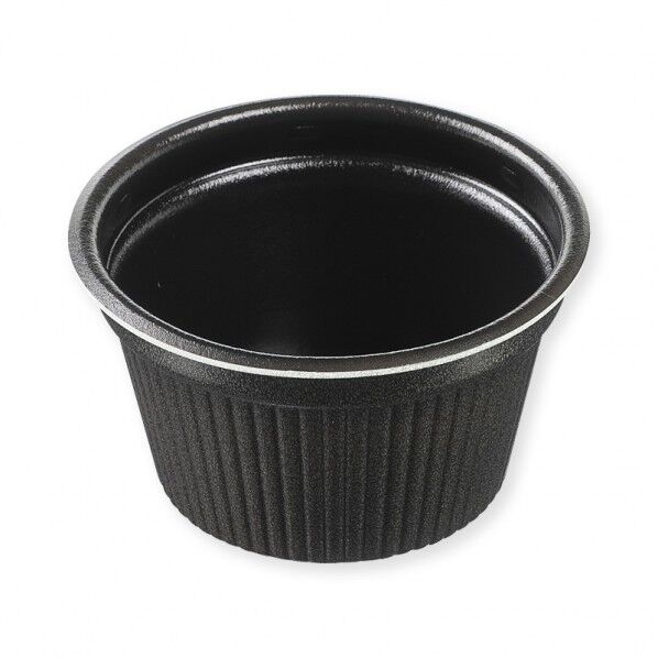 エフピコ 食品容器 MFPドリスカップ 本体 115-380 黒W 外寸:φ115×66mm 004468652 30個