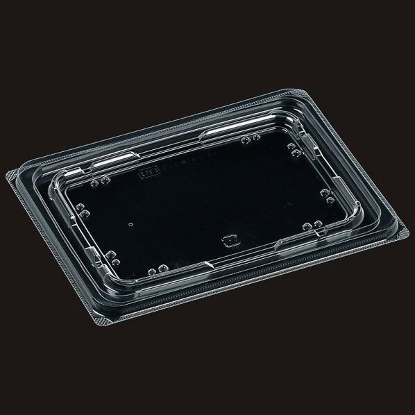 エフピコ 弁当容器 DLV用 内外篏合K蓋 19-14 穴有 外寸:193×144×高8mm 004468696 50枚