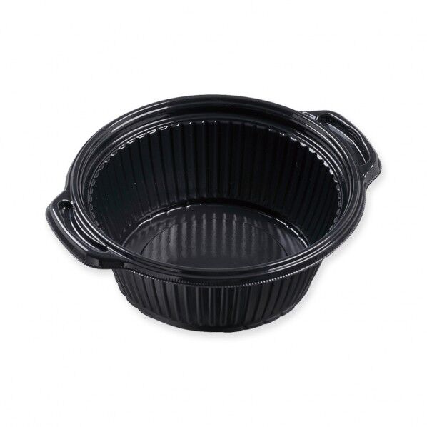 エフピコ 鍋型容器 DLVデリ 本体 18-16(60)MSD 黒 外寸:180×156×60mm 004468767 50枚