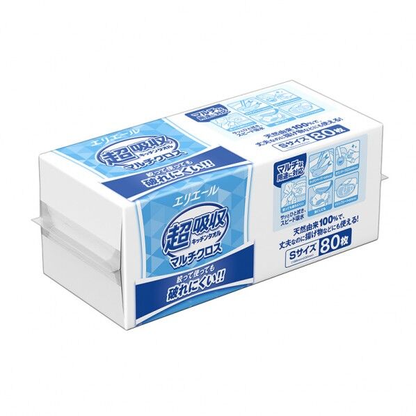 エリエール 超吸収キッチンタオル マルチクロス Sサイズ 21001374