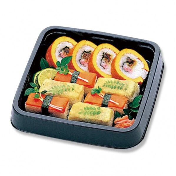 寿司桶容器 角桶 本体 1H 黒