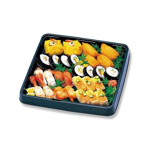 寿司桶容器 角桶 本体 4H 黒