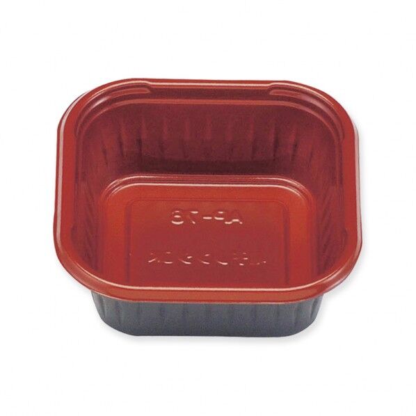 エフピコチューパ 丼容器 AP角丼 本体 AP-76 R/B 外寸:115×115×高43mm 004460570 50枚