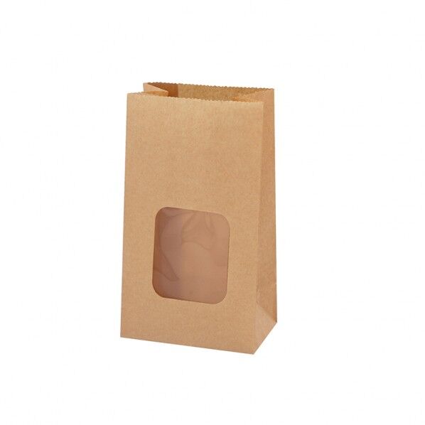 NF窓付耐油角底袋 9-6 未晒無地