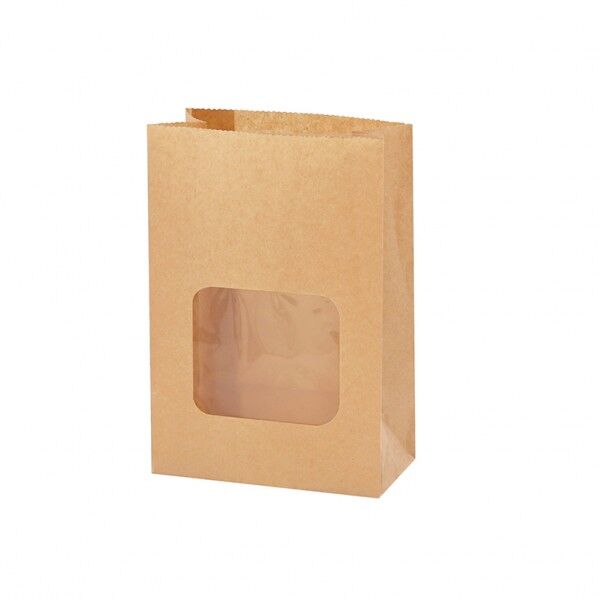 NF窓付耐油角底袋 11-6 未晒無地