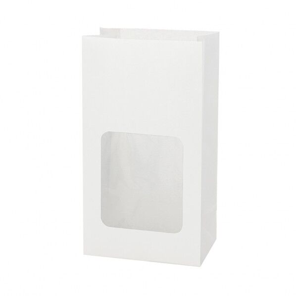 NF窓付耐油角底袋 No.4 白無地