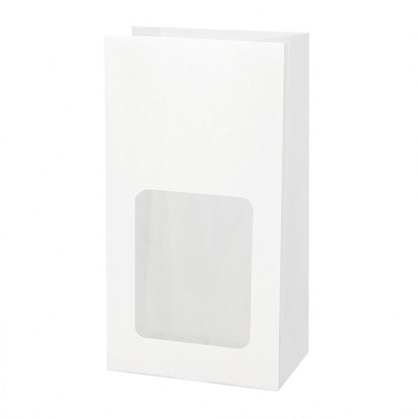 NF窓付耐油角底袋 No.6 白無地