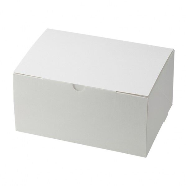 スリムエコケーキ箱 15×21 ケーキ6~7個用 ホワイト