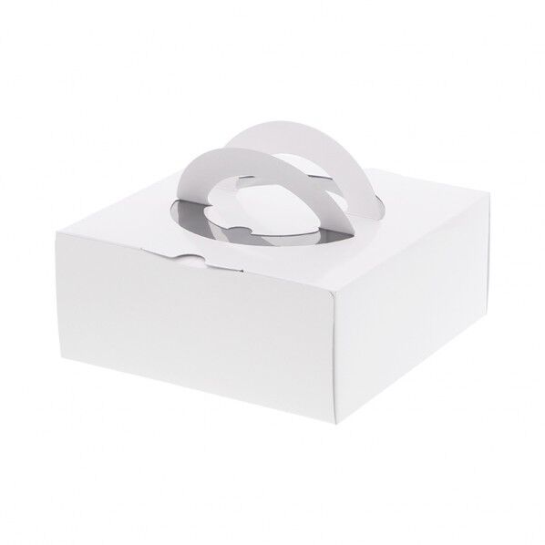 手付きケーキ箱 HCホワイト H80 5号