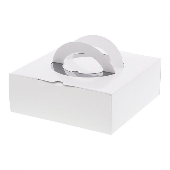 手付きケーキ箱 HCホワイト H80 6号