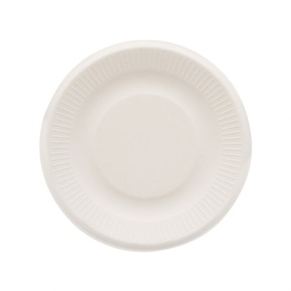 紙皿 バガスペーパーウェア プレート プレート 15cm ホワイト