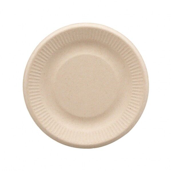 紙皿 バガスペーパーウェア プレート プレート 15cm クラフト